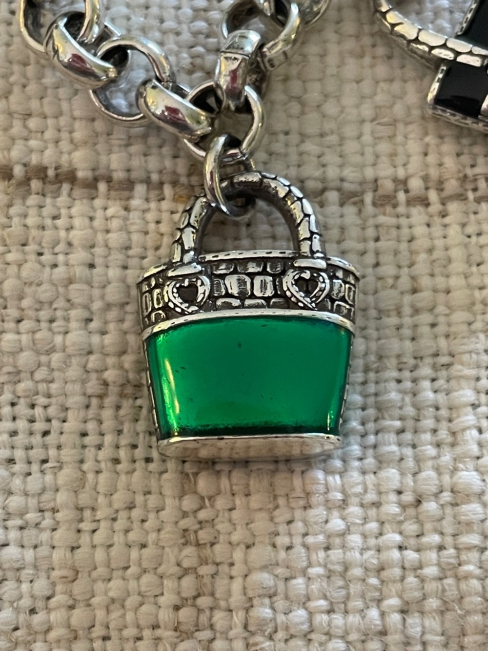 Brighton Enamel Handbag Charm Bracelet - Picture 3 of 13